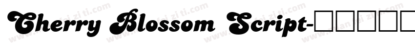 Cherry Blossom Script字体转换